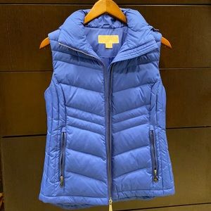 Royal blue puffer vest- Michael Kors